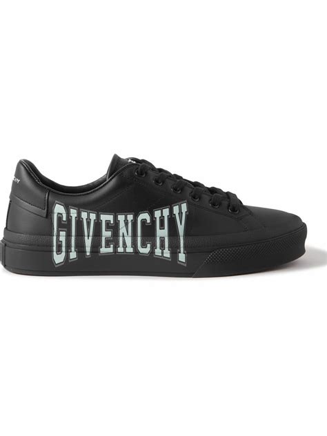 givenchy logo-print leather and rubber sneakers|Givenchy logo.